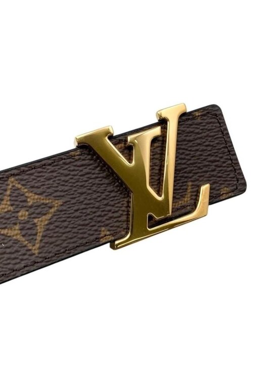 Louis Vuitton Belt Sainteur Initial M9453 Monogram Brown Black Gold Hardware main image 10
